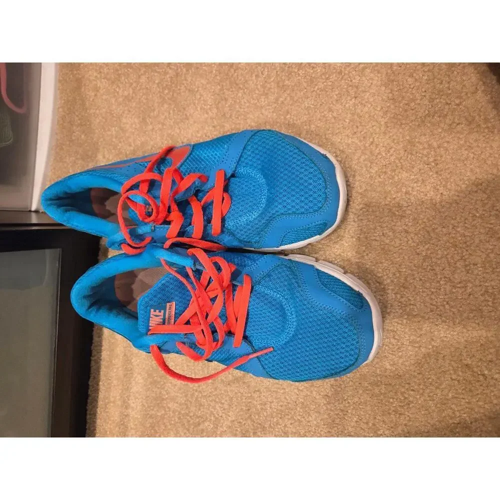 Nike blue red sneakers size 8